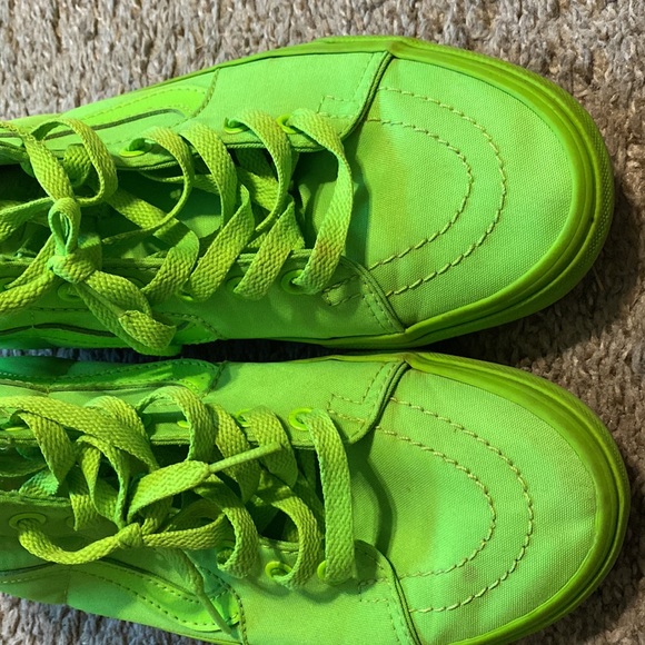 Lime Green Vans Shoes - Picture 6 of 6